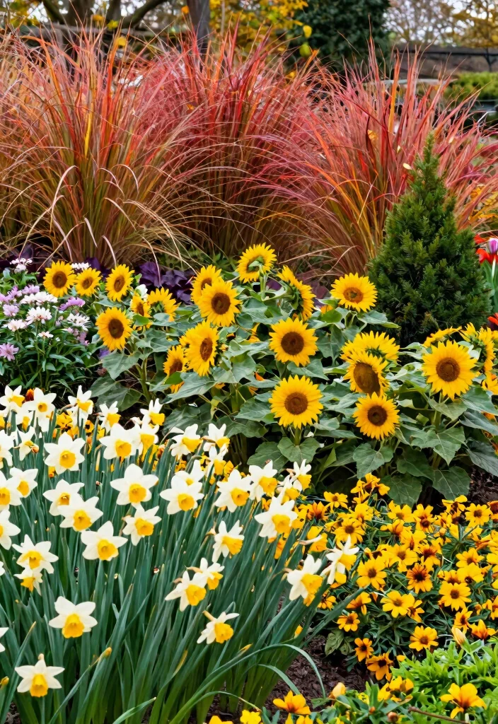 15 Clever Hillside Landscaping Ideas That'll Transform Your Slopes Into a Stunning Oasis! - 13. Seasonal Planting Plans 1