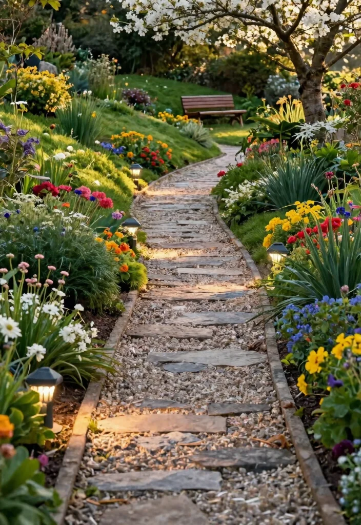 15 Clever Hillside Landscaping Ideas That'll Transform Your Slopes Into a Stunning Oasis! - 3. Pathways and Steps 1
