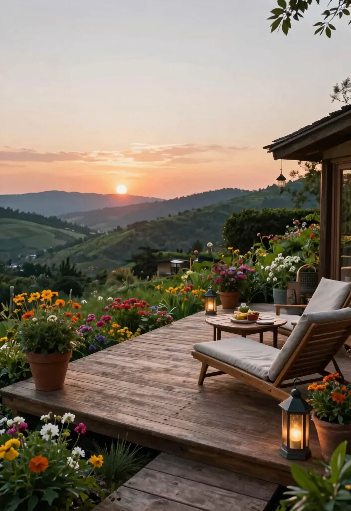 15 Clever Hillside Landscaping Ideas That'll Transform Your Slopes Into a Stunning Oasis! - 5. Decking and Patios 1