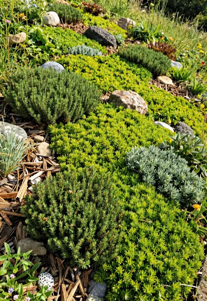 15 Clever Hillside Landscaping Ideas That'll Transform Your Slopes Into a Stunning Oasis! - 7. Slope Stabilization with Ground Cover 1