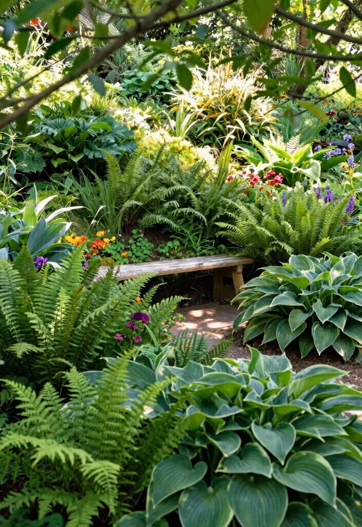 15 Clever Hillside Landscaping Ideas That'll Transform Your Slopes Into a Stunning Oasis! - 9. Shade Gardens 1