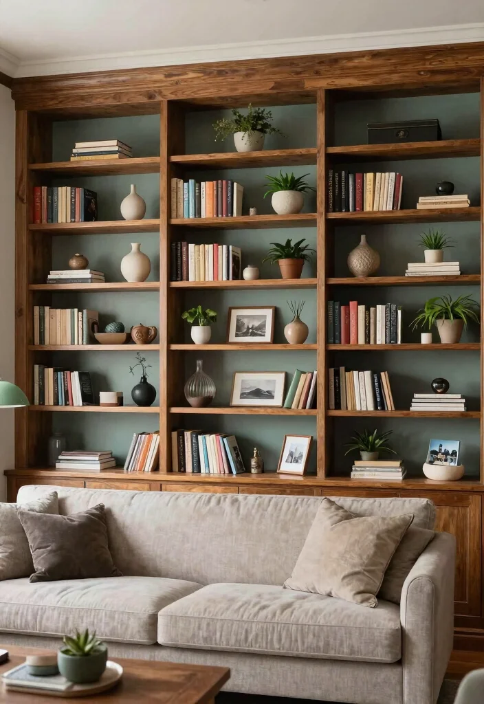15 Cozy Living Room Library Ideas That'll Make You Want to Curl Up with a Book! 3 15 Cozy Living Room Library Ideas That'll Make You Want to Curl Up with a Book! - 2. Built-In Bookshelves 1