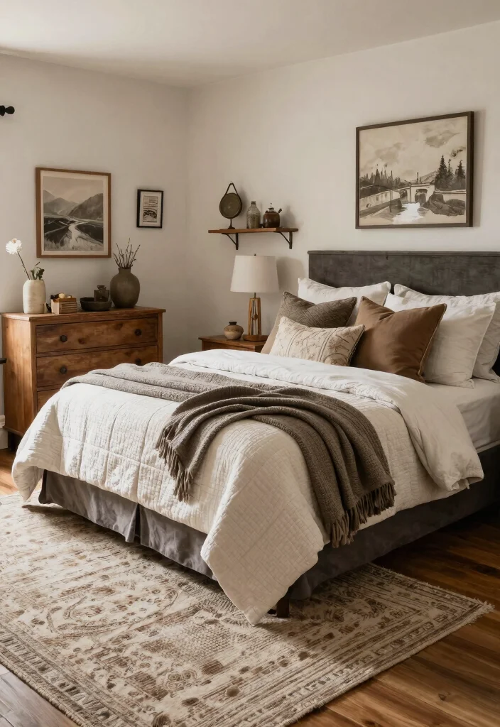 15 Farmhouse Bedroom Ideas That'll Make You Want to Snuggle Up All Day! - 13. The Power of Layering 1