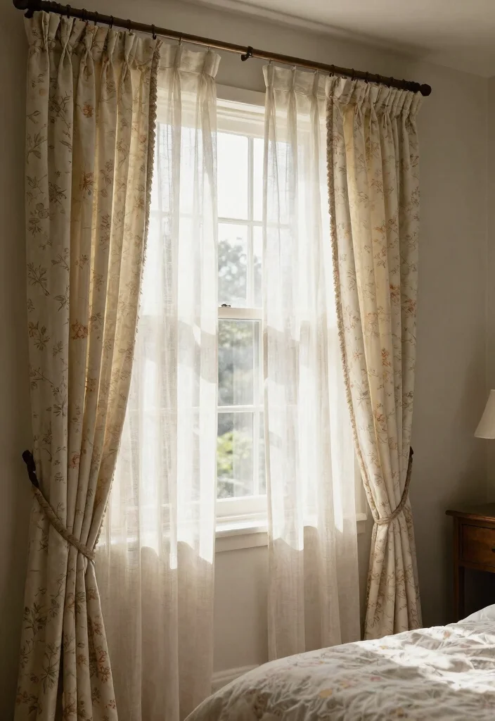 15 Farmhouse Bedroom Ideas That'll Make You Want to Snuggle Up All Day! - 14. Charming Window Treatments 1