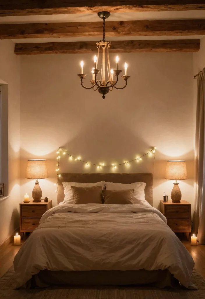 15 Farmhouse Bedroom Ideas That'll Make You Want to Snuggle Up All Day! - 5. Soft Lighting Fixtures 1
