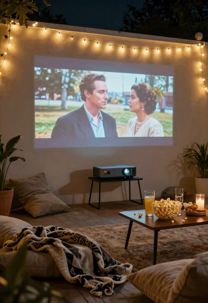 15 Genius Renter Friendly Backyard Ideas That'll Make You Say 'Wow!' - 14. DIY Outdoor Movie Night 1