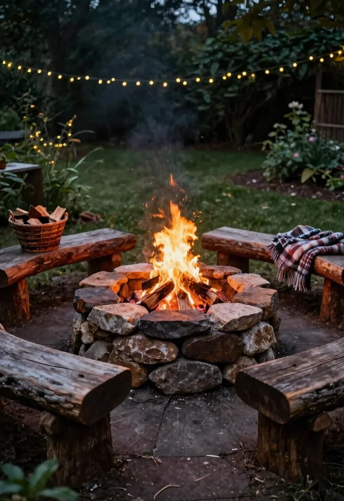 15 Genius Renter Friendly Backyard Ideas That'll Make You Say 'Wow!' - 4. DIY Fire Pit 1