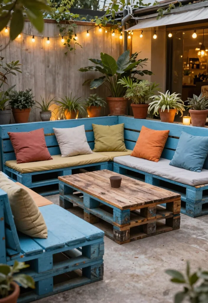 15 Genius Renter Friendly Backyard Ideas That'll Make You Say 'Wow!' - 6. Repurposed Pallet Furniture 1