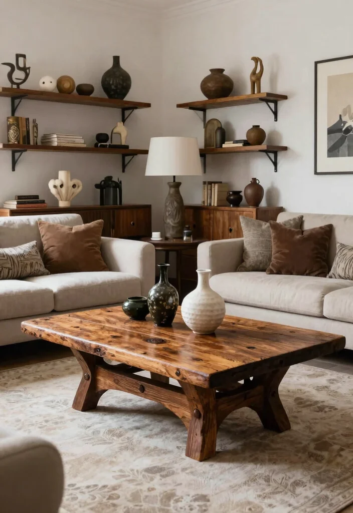 15 Glam Living Room Ideas That Will Transform Your Space Into a Chic Retreat! - 11. Unique Furniture Pieces 1