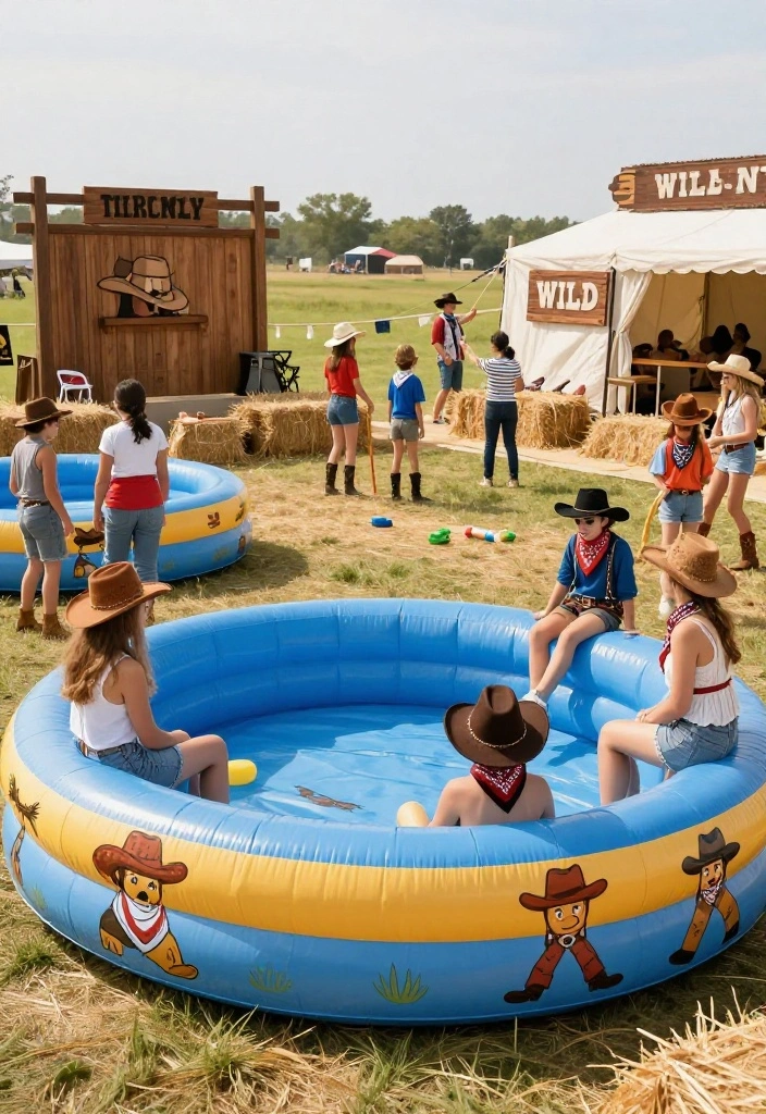 15+ Inflatable Pool Concepts That'll Make Your Backyard the Ultimate Summer Paradise! - 10. Wild West Pool Party 1