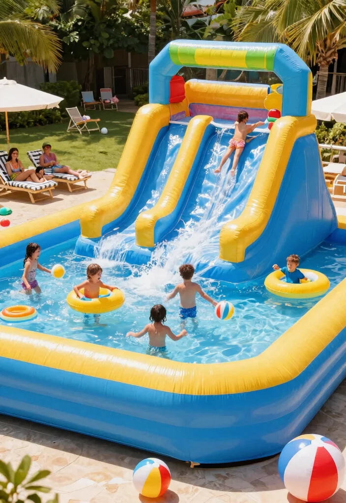 Backyard Inflatable Pool Ideas / 15+ Inflatable Pool Concepts That'll Make Your Backyard the Ultimate Summer Paradise! - 2. Family Fun Zone 1