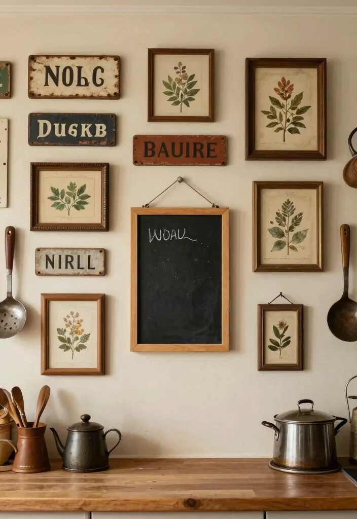 15+ Irresistible Primitive Kitchen Ideas That'll Bring Rustic Charm to Your Home! - 10. Rustic Wall Decor 1