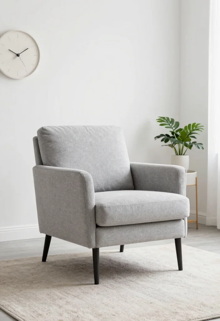 15 Modern Accent Chairs for Small Spaces That Will Transform Your Home! - 15. Minimalist Magic 1