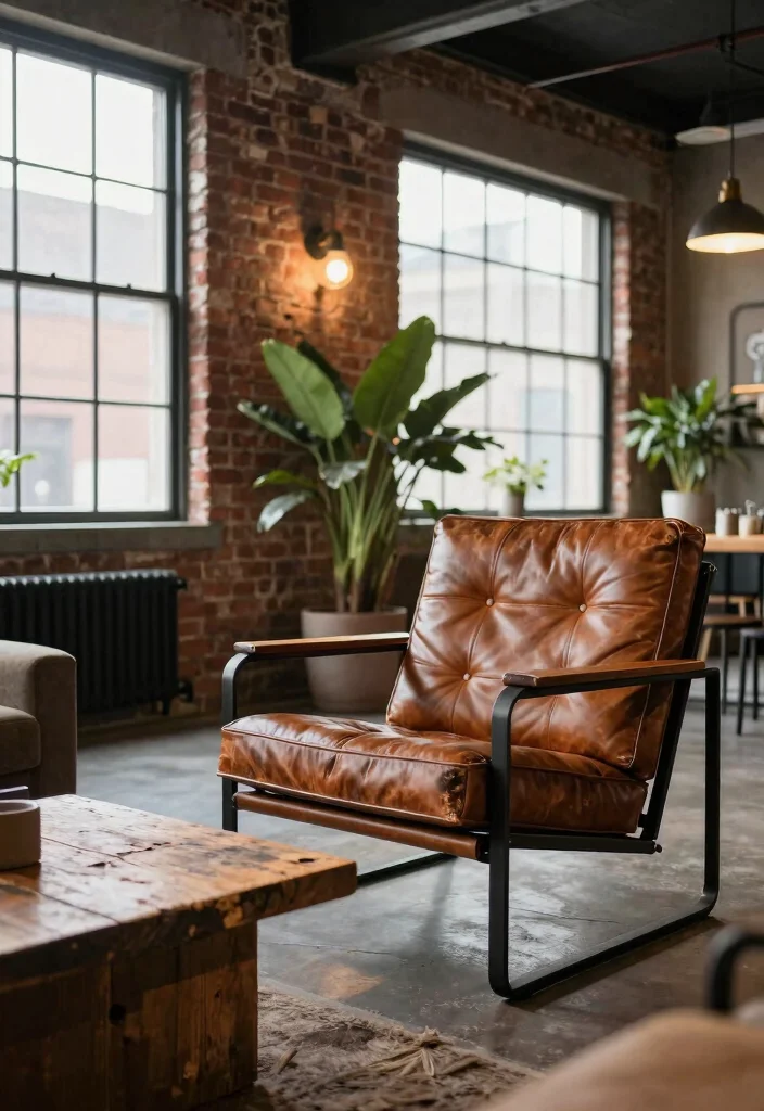 15 Modern Accent Chairs for Small Spaces That Will Transform Your Home! - 3. Industrial Chic 1