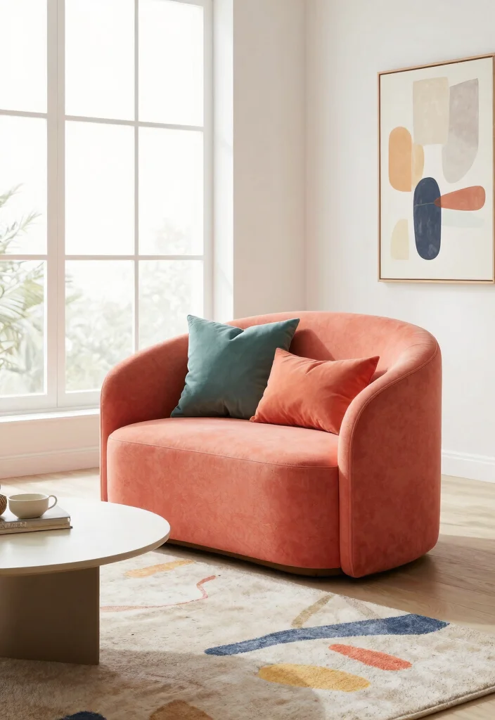 15 Modern Accent Chairs for Small Spaces That Will Transform Your Home! - 4. The Art of Curves 1