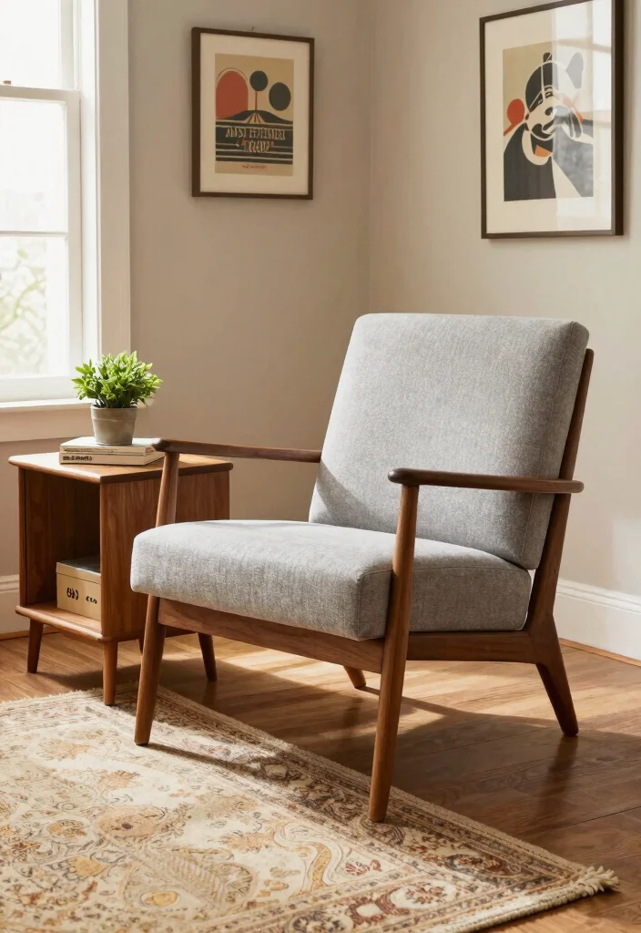 15 Modern Accent Chairs for Small Spaces That Will Transform Your Home! - 5. Mid-Century Modern Vibes 1