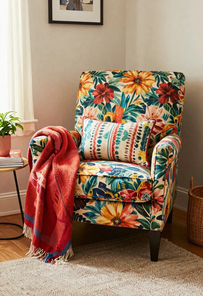 15 Modern Accent Chairs for Small Spaces That Will Transform Your Home! - 6. Play with Patterns 1
