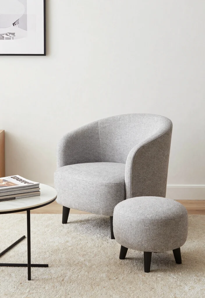 15 Modern Accent Chairs for Small Spaces That Will Transform Your Home! - 7. Compact and Versatile 1