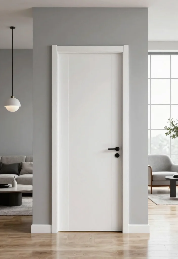 15 Modern Minimalist Door Trim Ideas That'll Make Your Home Shine! 2 15 Modern Minimalist Door Trim Ideas That'll Make Your Home Shine! - 1. Clean Lines with Flat Trim 1