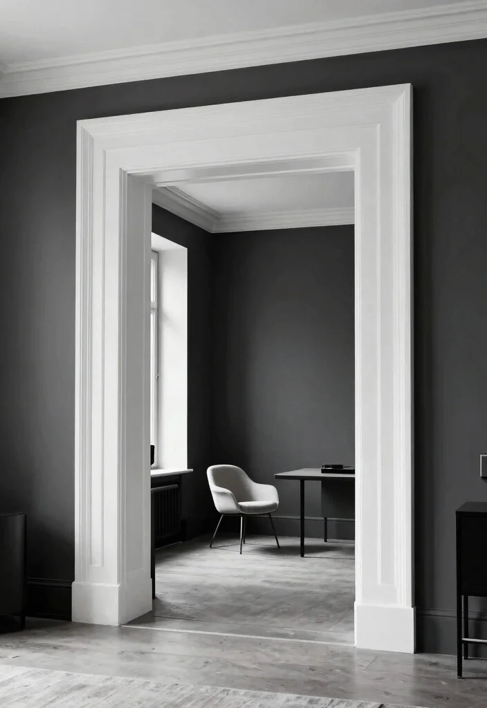 15 Modern Minimalist Door Trim Ideas That'll Make Your Home Shine! 13 15 Modern Minimalist Door Trim Ideas That'll Make Your Home Shine! - 12. Oversized Trim for Impact 1