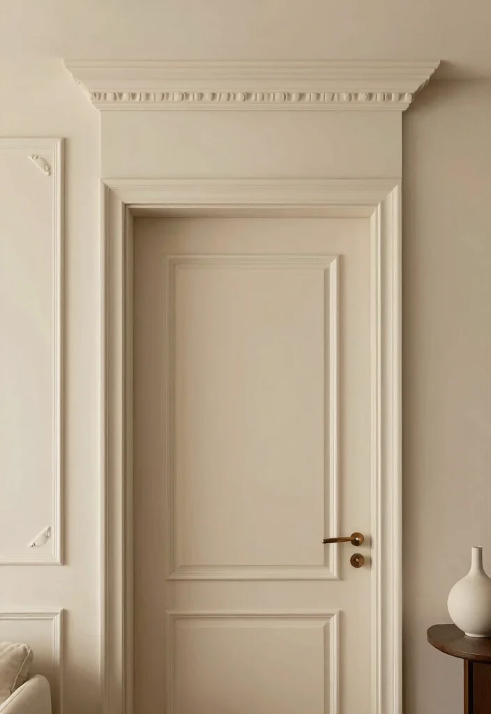 15 Modern Minimalist Door Trim Ideas That'll Make Your Home Shine! 7 15 Modern Minimalist Door Trim Ideas That'll Make Your Home Shine! - 6. Decorative Molding Understated 1