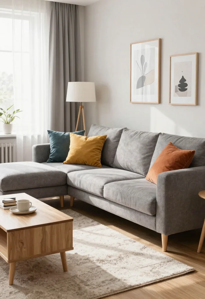 15 Modern Sofa Concepts for Small Apartments That'll Transform Your Living Space! - 2. Corner Comfort 1