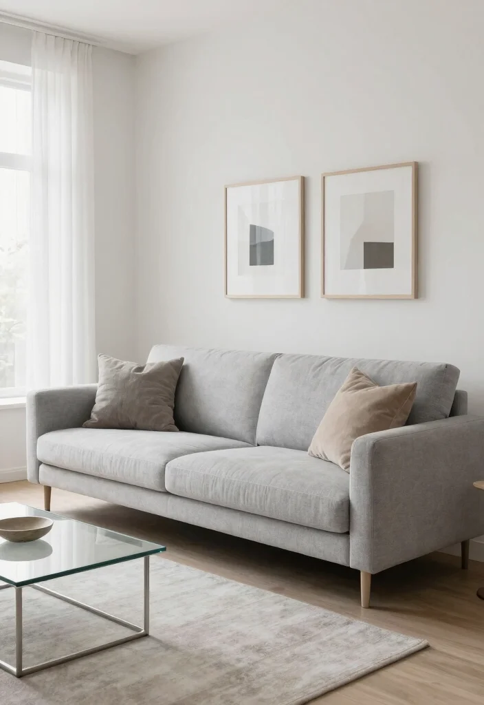 15 Modern Sofa Concepts for Small Apartments That'll Transform Your Living Space! - 4. Minimalist Marvels 1