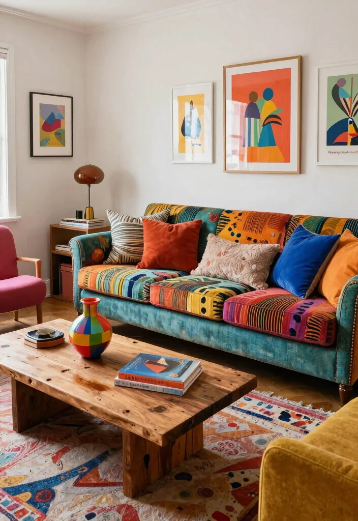 15 Modern Sofa Concepts for Small Apartments That'll Transform Your Living Space! - 6. Eclectic Ensembles 1