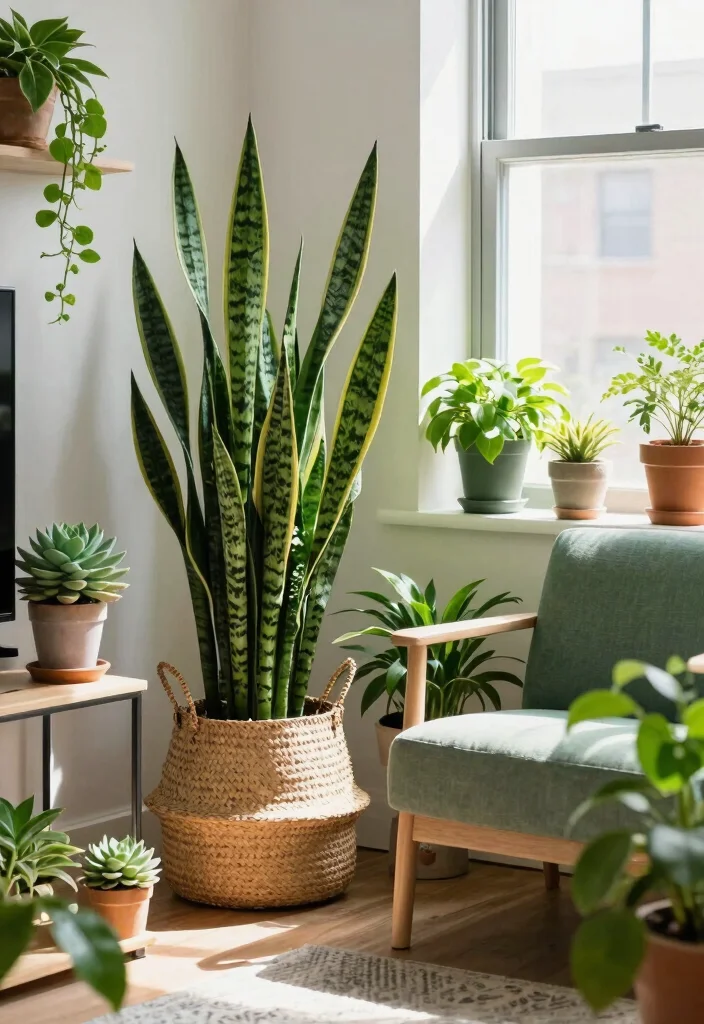15 NYC Living Room Hacks Under $100 That Will Blow Your Mind! 🏙️✨ - 5. Affordable Greenery 1