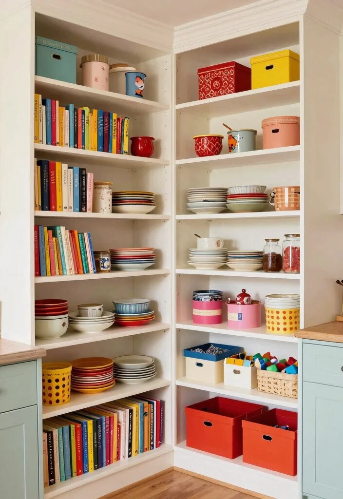 15 Open Pantry Shelving Ideas That'll Transform Your Kitchen into a Pinterest Dream! - 13. Organized Chaos 1