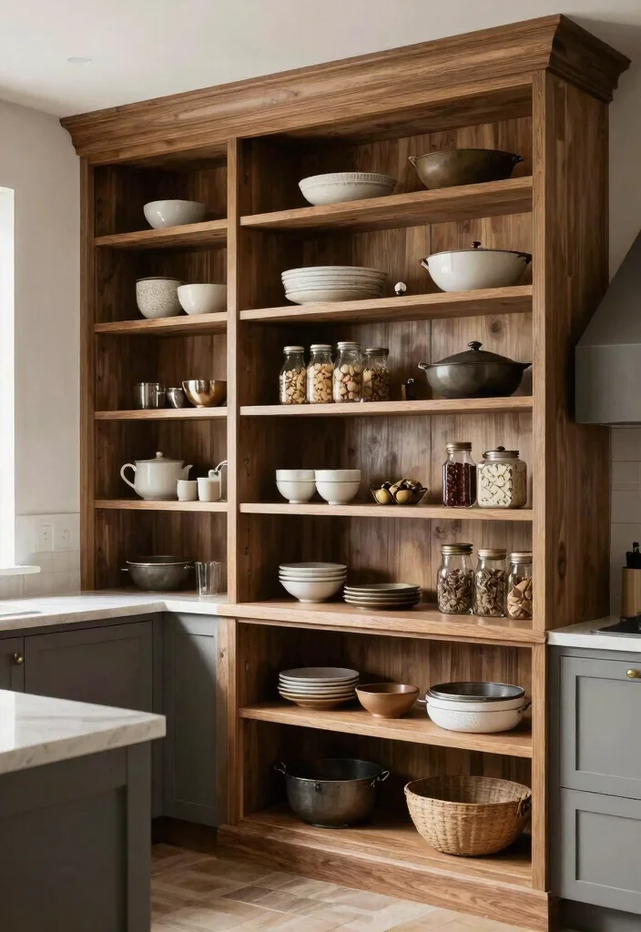 15 Open Pantry Shelving Ideas That'll Transform Your Kitchen into a Pinterest Dream! - 14. Custom Built-ins 1