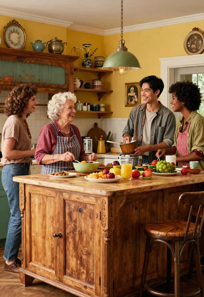 15 Portable Kitchen Islands That Will Revolutionize Your Cooking Space (You Won't Believe #7!) - 6. Vintage-Inspired Islands for Character 1