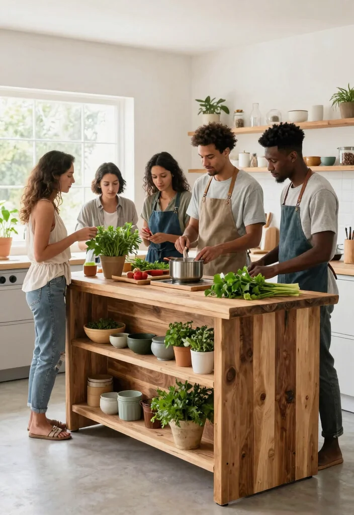 15 Portable Kitchen Islands That Will Revolutionize Your Cooking Space (You Won't Believe #7!) - 9. Eco-Friendly Kitchen Islands 1