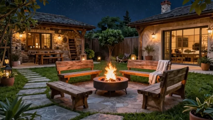 15 Rustic Fire Pit Design Ideas That'll Make Your Backyard the Coziest Spot Ever!