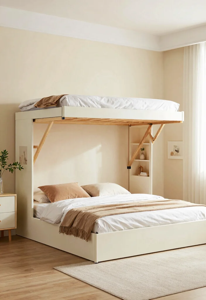 15+ Small Bedroom Layout Ideas That'll Maximize Your Space and Style! 49 15+ Small Bedroom Layout Ideas That'll Maximize Your Space and Style! - 14. A Murphy Bed 1