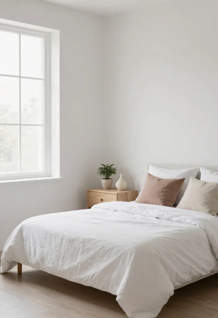 15+ Small Bedroom Layout Ideas That'll Maximize Your Space and Style! 25 15+ Small Bedroom Layout Ideas That'll Maximize Your Space and Style! - 4. Minimalist Decor 1