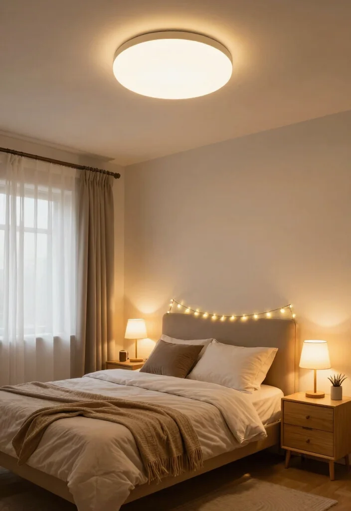 15+ Small Bedroom Layout Ideas That'll Maximize Your Space and Style! 42 15+ Small Bedroom Layout Ideas That'll Maximize Your Space and Style! - 9. Layered Lighting 1