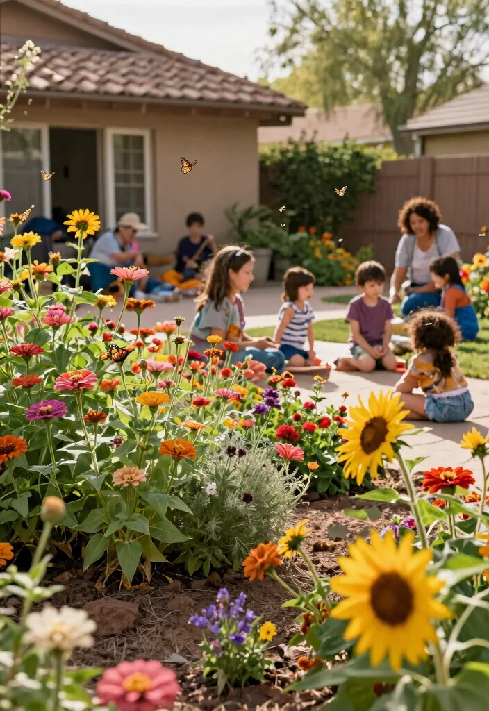 15 Stunning Arizona Front Yard Landscaping Ideas That Are Beautifully Sustainable! - 11. Pollinator-Friendly Gardens: Supporting Wildlife 1