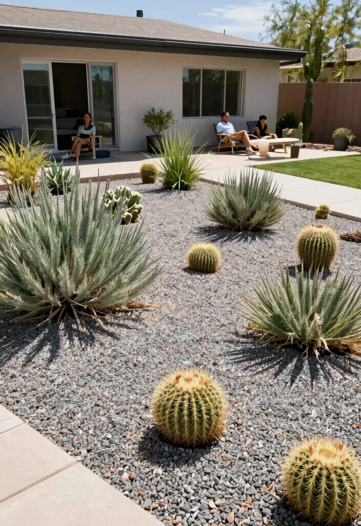 15 Stunning Arizona Front Yard Landscaping Ideas That Are Beautifully Sustainable! - 9. Gravel Beds: Low-Maintenance Elegance 1