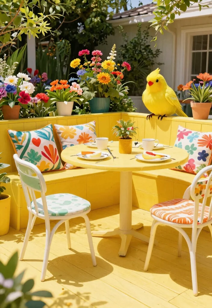 15+ Stunning Deck Color Ideas That Will Transform Your Outdoor Space (You Won't Believe #7!) - 11. Bright Canary Yellow 1
