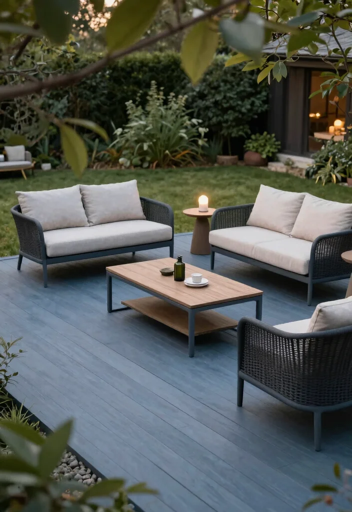 15+ Stunning Deck Color Ideas That Will Transform Your Outdoor Space (You Won't Believe #7!) - 12. Elegant Slate Blue 1