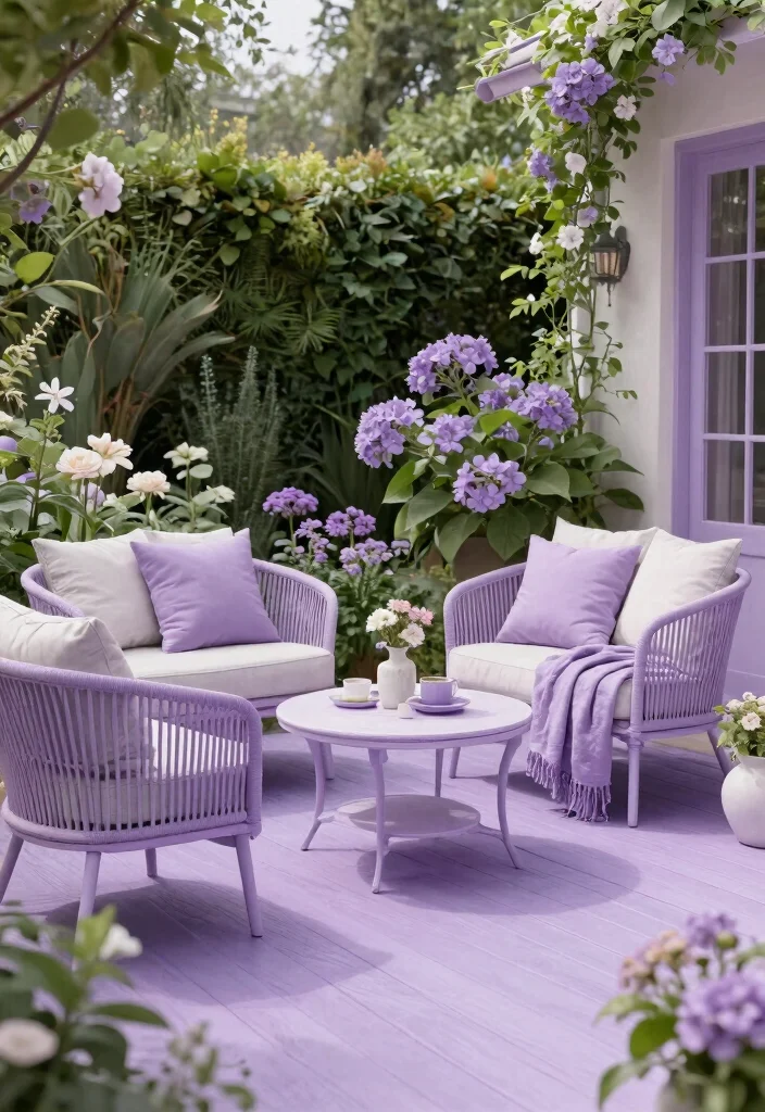 15+ Stunning Deck Color Ideas That Will Transform Your Outdoor Space (You Won't Believe #7!) - 15. Smoky Lavender 1
