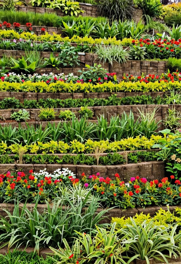 15 Stunning Front Yard Retaining Wall Ideas That Will Transform Your Curb Appeal Forever! - 12. Terraced Retaining Walls 1