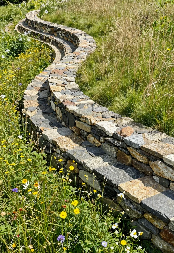 15 Stunning Front Yard Retaining Wall Ideas That Will Transform Your Curb Appeal Forever! - 13. Free-Form Retaining Walls 1