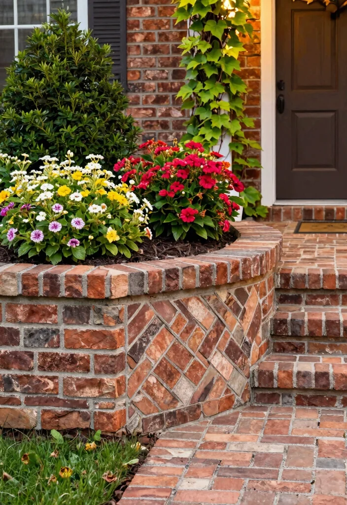 15 Stunning Front Yard Retaining Wall Ideas That Will Transform Your Curb Appeal Forever! - 4. Decorative Brick Walls 1