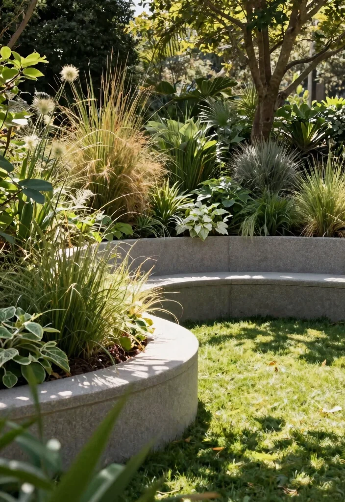 15 Stunning Front Yard Retaining Wall Ideas That Will Transform Your Curb Appeal Forever! - 7. Curved Retaining Walls 1