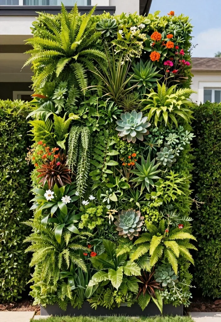 15 Stunning Front Yard Retaining Wall Ideas That Will Transform Your Curb Appeal Forever! - 8. Green Walls 1