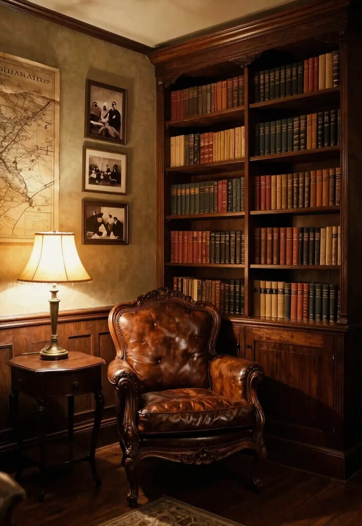 15 Stunning Home Library Design Ideas That'll Make You Want to Read All Day! 12 15 Stunning Home Library Design Ideas That'll Make You Want to Read All Day! - 11. Vintage Library 1