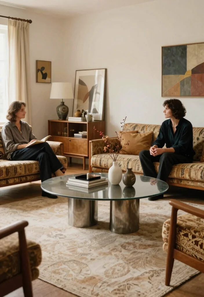 15 Stunning Metal Center Tables That Will Transform Your Living Room Into a Chic Haven! - 11. Mid-Century Modern Charm 1