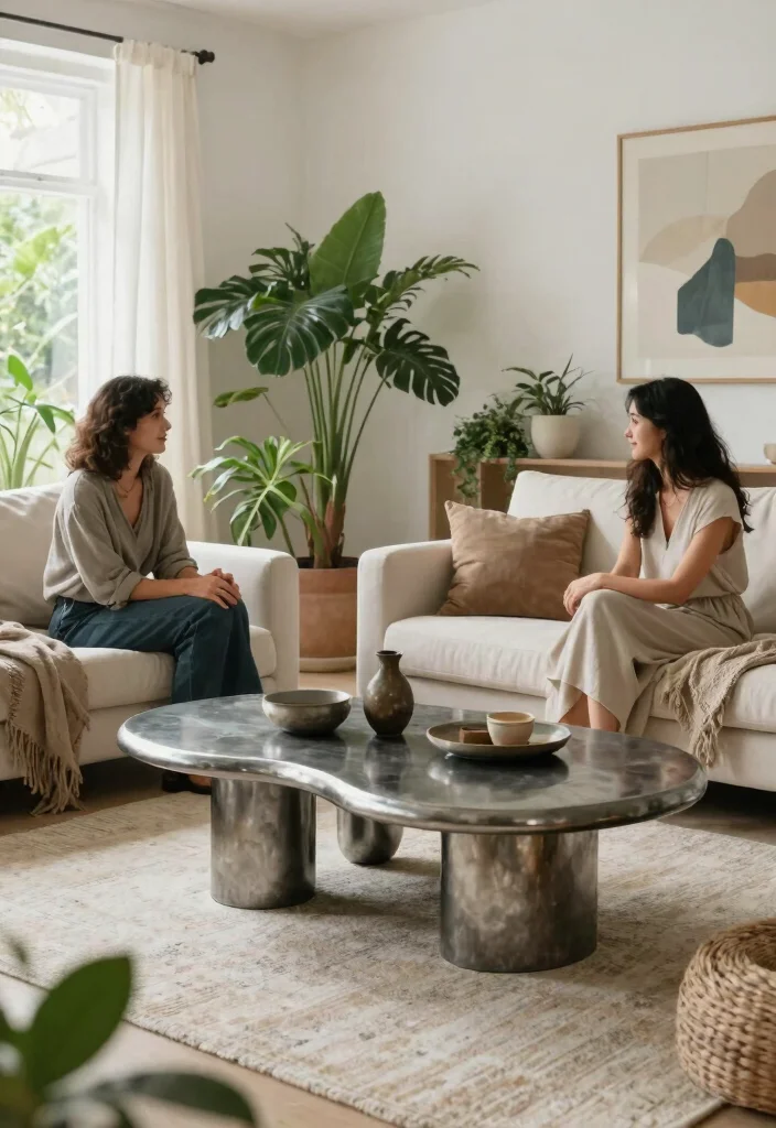 15 Stunning Metal Center Tables That Will Transform Your Living Room Into a Chic Haven! - 12. Nature-Inspired Designs 1